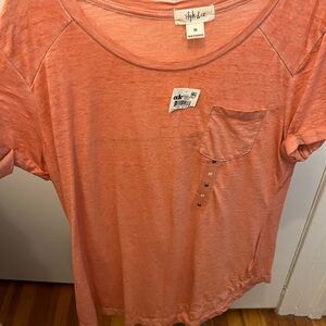 Style & Co. Orange Short Sleeve Relaxed Tee